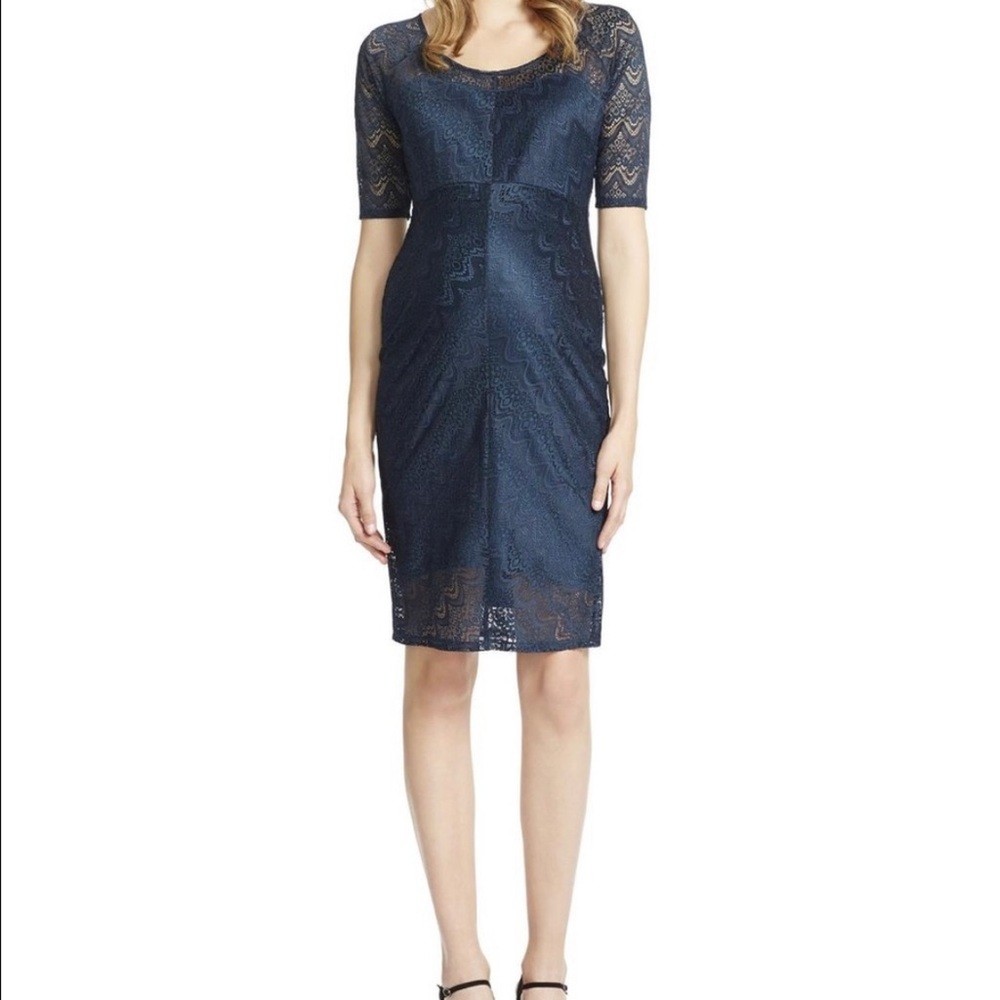 Jessica Simpson elbow sleeve lace maternity dress, size small